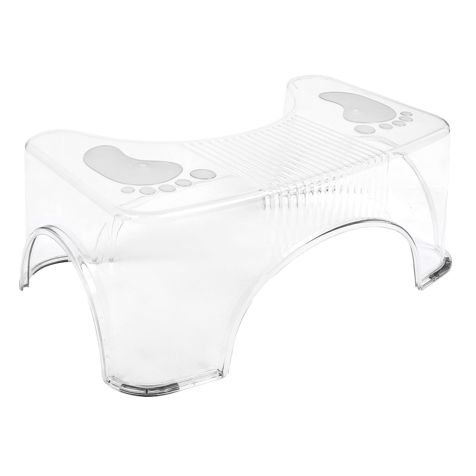 Taburete Entrenamiento del Baño Transparente Multifuncional de Pet Antideslizante Ligero y Moderno para Baño y Hogar Adecuado para Niños y Personas Mayores