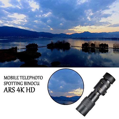 Xiaomu Telescópio Monocular Com Zoom Supertelefoto, 4k 10-300x40mm Hd Dual Focus Monóculo à Prova De