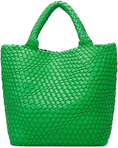 Image of Vegan Leather Purses for Women, Handmade Purses and Handbags Summer Beach Travel Tote Shoulder Bag | WOVEN
