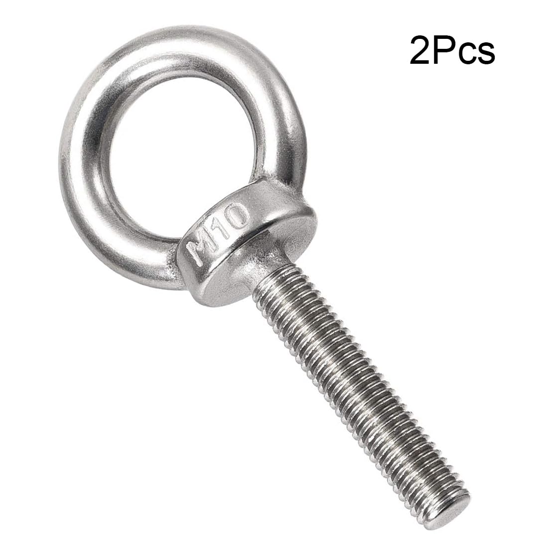 TA-VIGOR 2Pcs M10 x 50mm Lifting Long Eye Bolt, 304 Stainless Steel Wall Expansion Anchor Bolts - Image 3