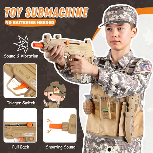 Disfraz Militar para Niños Talla X-Large 12-13 años miniatura 3