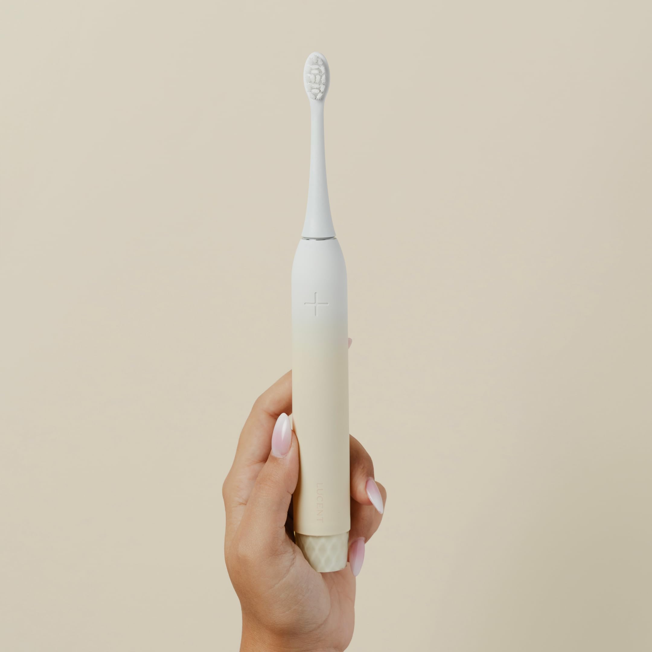 Elektrische Schallzahnbürste Vanilla Cream – Sonic Zahnbürste mit Smart Timer, automatischer Ein/Aus-Funktion, 3 Reinigungsmodi, Drucksensor, 60 Tage Akkulaufzeit für Erwachsene