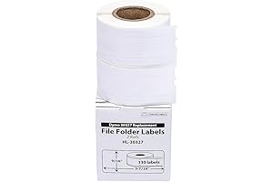 HOUSELABELS 30327 File Folder Labels, Compatible with DYMO