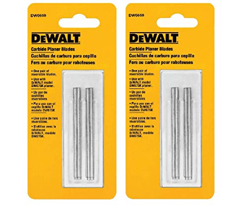 DEWALT DW6658 Carbide Replacement Blades, Sold as 2 Pack