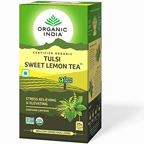 ORGANIC INDIA Tulsi Sweet Lemon Tea - 25 Tea Bags (Pack Of 2) - Green Tea, 204 Gm (B00TGU0P6Y) Amazon Price History, Amazon Price Tracker