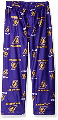 NBA Toddler Los Angeles Lakers Team Logo Lounge Sleepwear Pant, Regal Purple, 3T