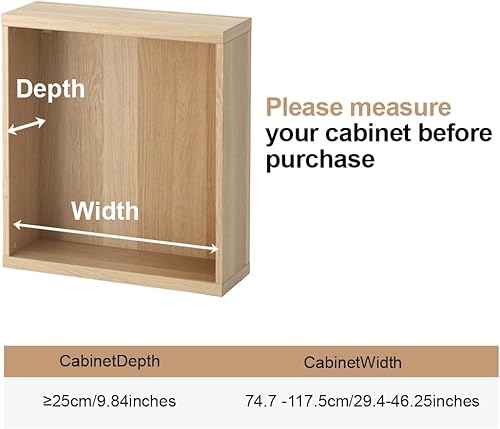 Miniatura 7 de Hershii - Estantería y barra extensible para armarios, estante de almacenamiento de metal expansible,organizador ajustable, separador para armarios,