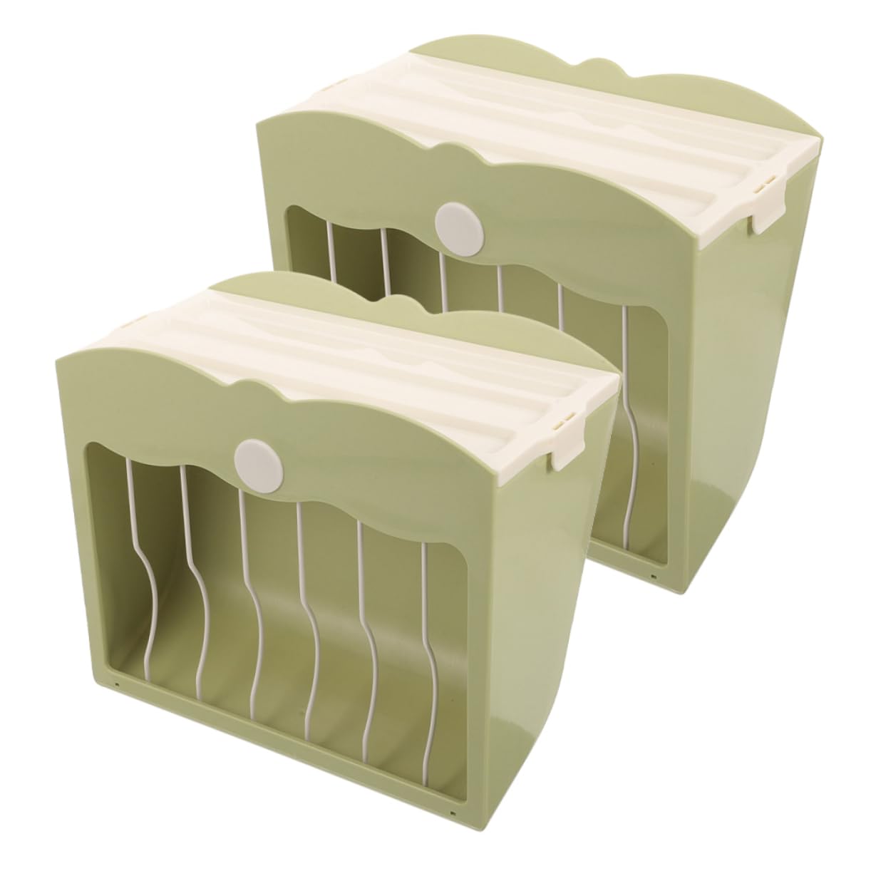 2pezzi Distributore Di Cibo Per Conigli e Roditori Portafieno Plastico Per Porcellini Facile Da Pulire e Riempire Design Sicuro Per Alimentazione Confortevole
