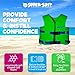 TRC Recreation Super Soft Child Size X Small Life Jacket USCG Approved Vinyl Coated Foam Swim Vest for Kids Swimming Pool and Beach Gear, Fierce Green