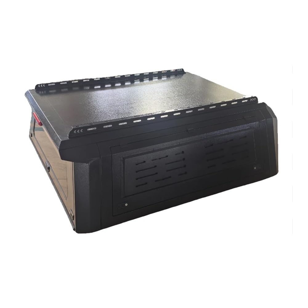 MGHF Tettoia for camper in lega di alluminio compatibile con pick-up GMC Sierra, cassone posteriore con cerniera e bloccaggio manuale