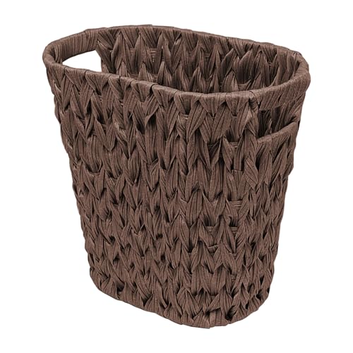 Caneca de basura para baño estilo ratán impermeable