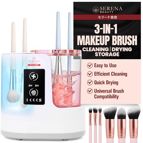 3-in-1 Electric Makeup Brush Cleaner Machine 850 RPM