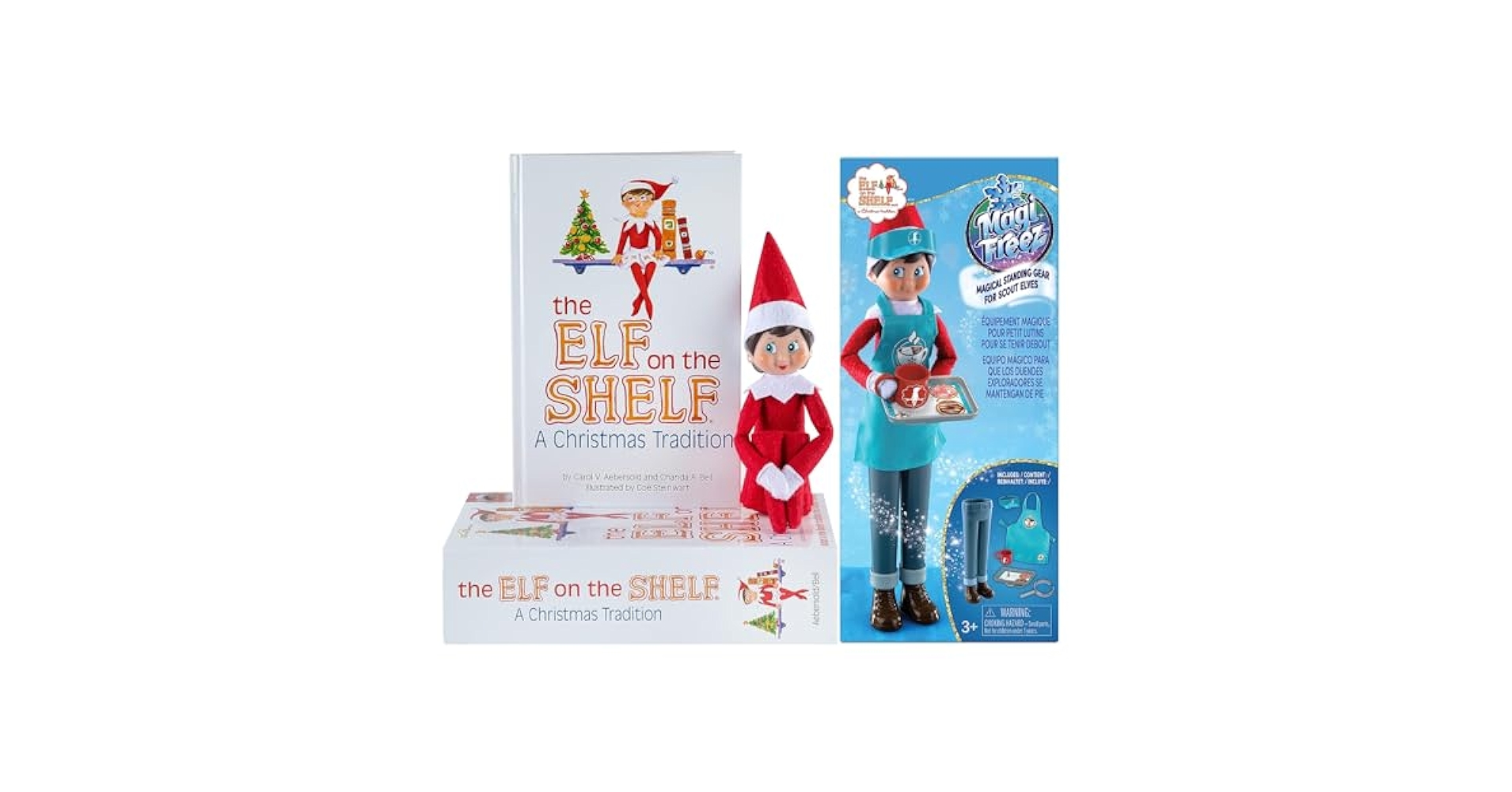 The elf on the shelf　人形付き　洋書　f6 Amazon.com: The Elf on the Shelf Christmas Tradition Box Set