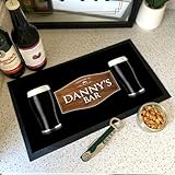 Maschinenwaschbar, farbecht Personalisierbarer Barläufer, Stout Holzeffekt Barmatte Läufer Thekenmatte