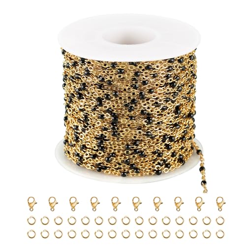 UMAOKANG 10 Meters Gold Plated Stainless Steel Chains for Jewelry Making