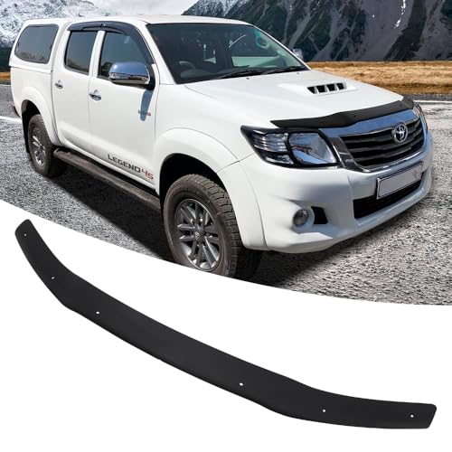 Protector de capó para Toyota Hilux 2012-2015 deflector de acrílico PMMA resistente a rayos UV 7