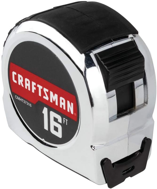 CRAFTSMAN Tape Measure, Chrome Classic, 16-foot (CMHT37316S)