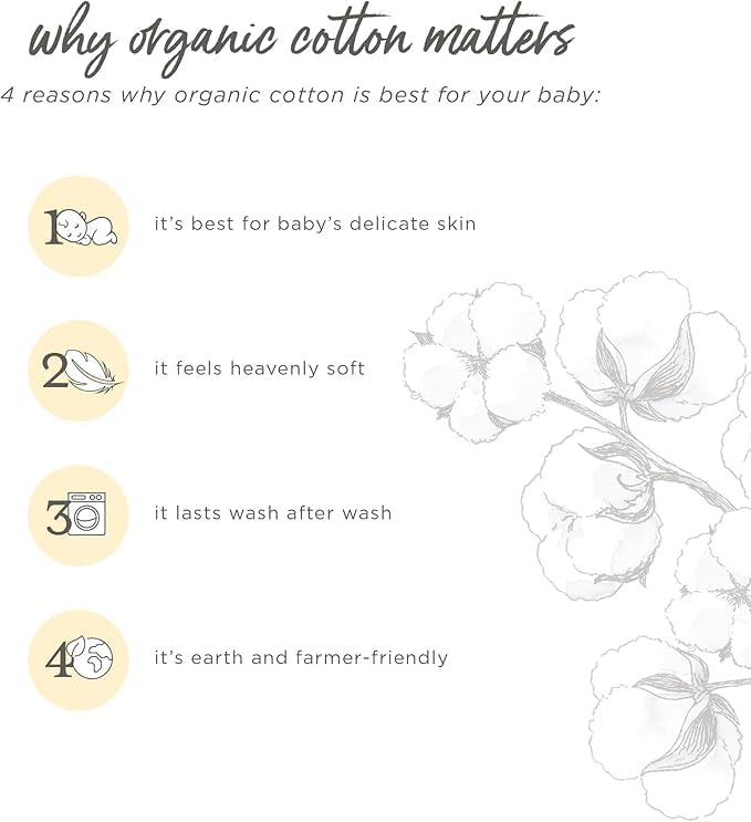 Miniatura 7 de Burt's Bees Beekeeper - Manta unisex para bebé, de algodón 100% orgánico para usar