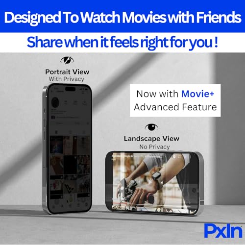 Image of Pxin Introducing the Mobile Privacy Guard for Realme 11x | Mobile Privacy screen protector | Anti Glare | Anti Spy Screen Protector | Reduces blue light | Self-healing guard from scratches.