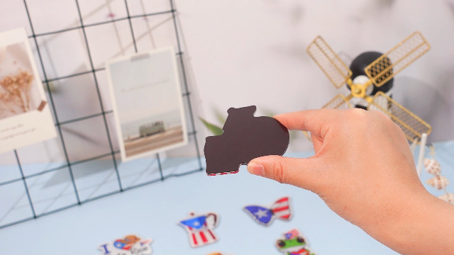 Set de 12 imanes decorativos para refrigerador Boston miniatura 7