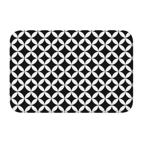 玄関マット 和柄 和風 七宝紋 足拭きマット バスマット 滑り止め 吸水 速乾 お風呂マット おしゃれ かわいい 吸水速乾 厚手 防音 業務用 家庭用 40×60cm