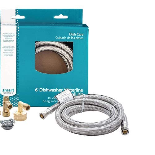 Smart Choice 6-Foot Stainless Steel Dishwasher Installation Kit #TOP1