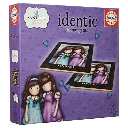 Educa- Identic Gorjuss Juego Educativo de Memoria para niños, 110 Cartas, a Partir de 6 años (17292)