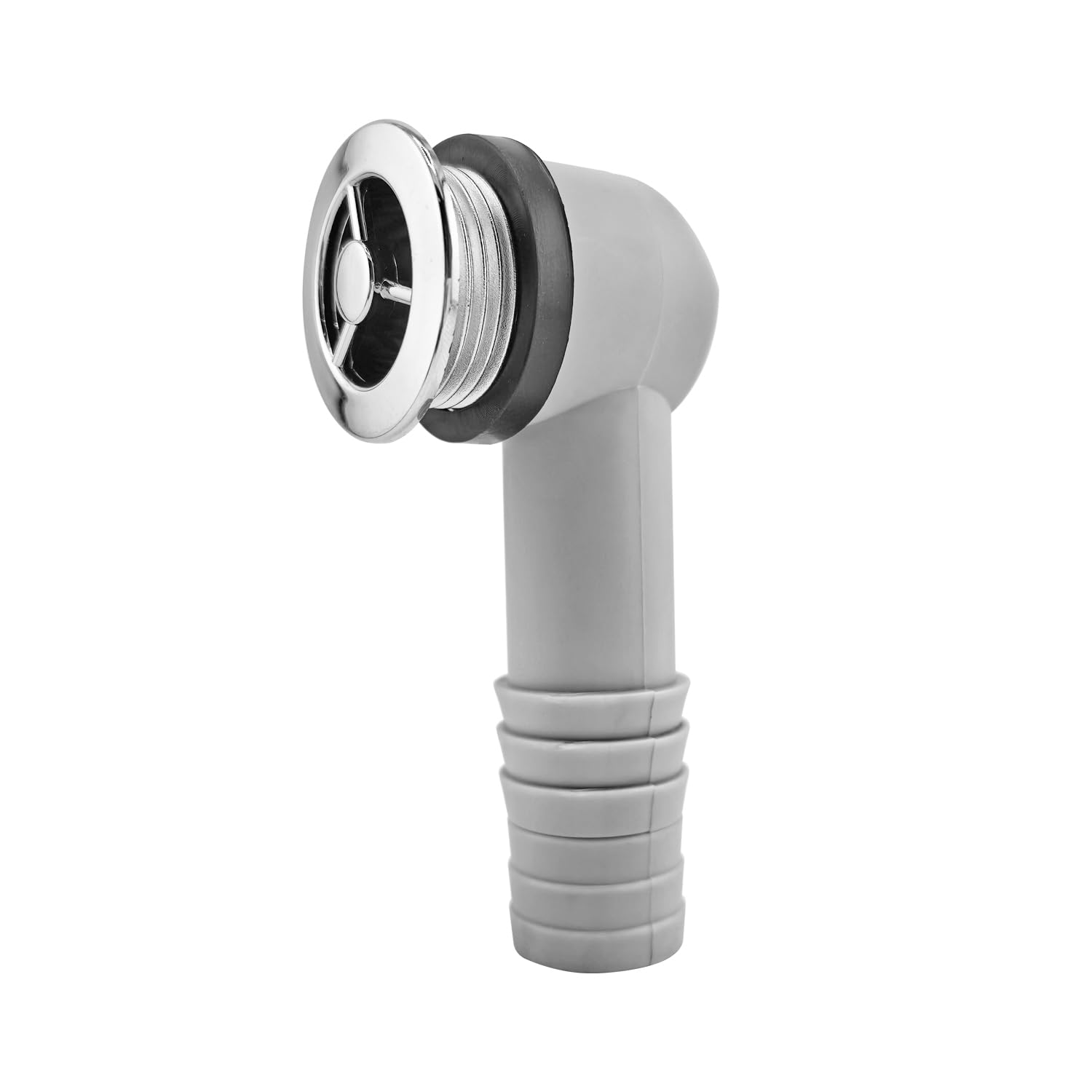 Ctyjia 1 Piece Sink Overflow Head, 36x36mm Overflow Round Interface, Ceramic and Marble Sink Accessories, for 30-32mm Sink Overflow Opening