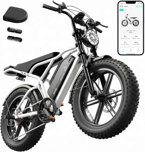 Image of TST Electric Bike - 48V 15Ah Battery, 1500W Peak Motor, 20 * 4.0 Fat Tire | Dual Suspension | 7-Speed Gears | 3 Working Modes | LCD Display | Powerful | Suitable for Commuters & Beginner Cyclists