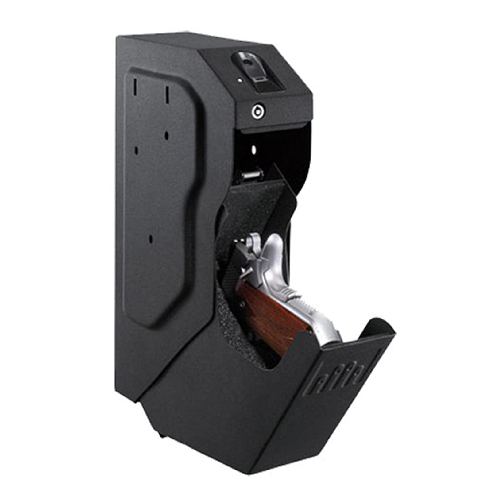 Coffre-fort pour pistolet biométrique à empreintes digitales de sécurité monté