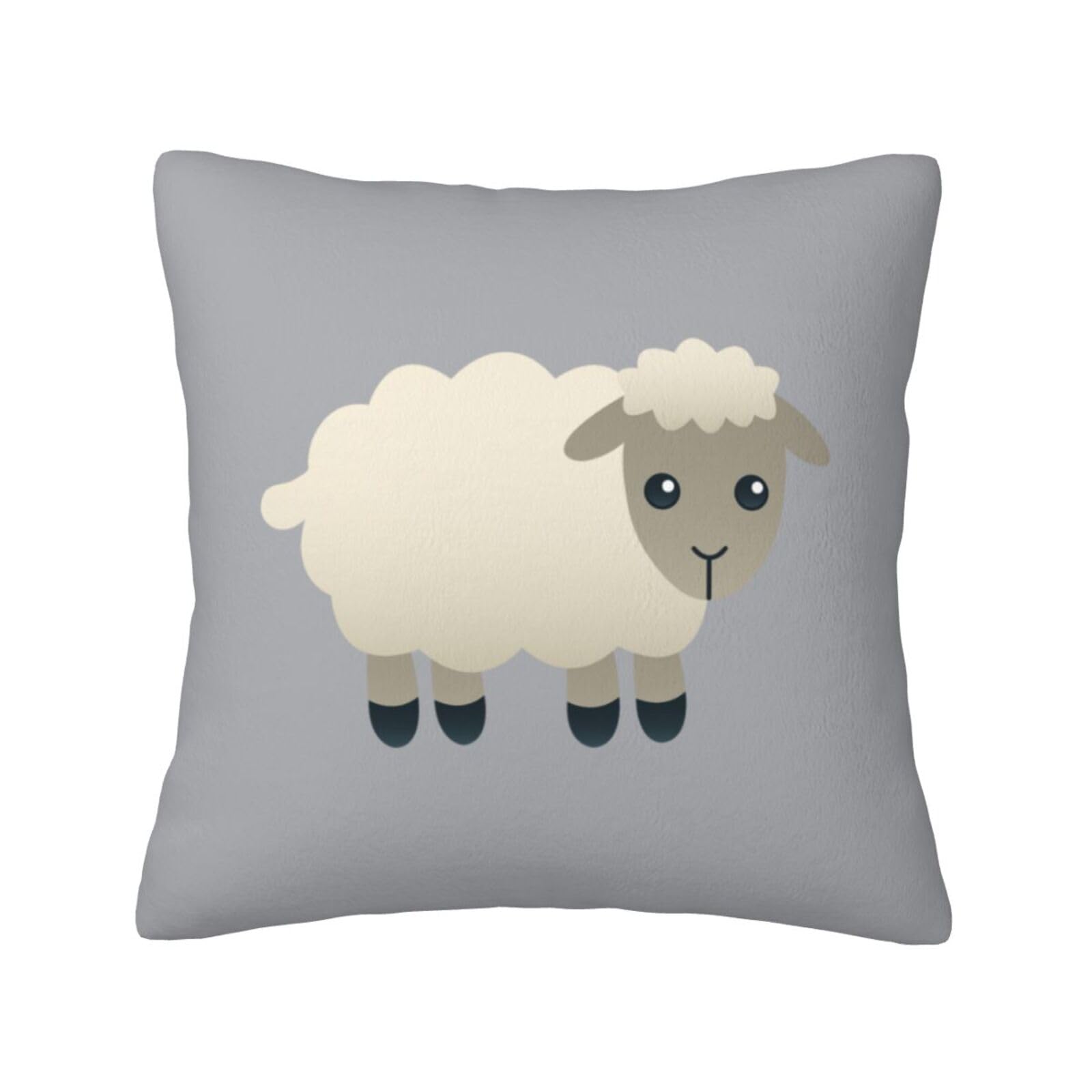 YFSGDLBN Sheep printed Velvet pillowcase decorative Cushion Cover