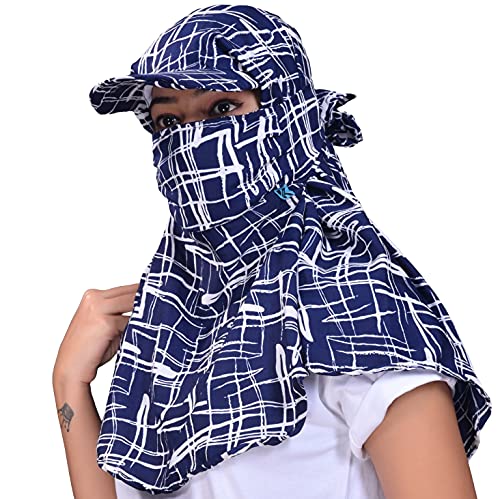 Image of Kavach Ready-to-wear Printed Fashionable full face covering comfortable soft Mask Scarf for pollution sun dust heat protection in summer