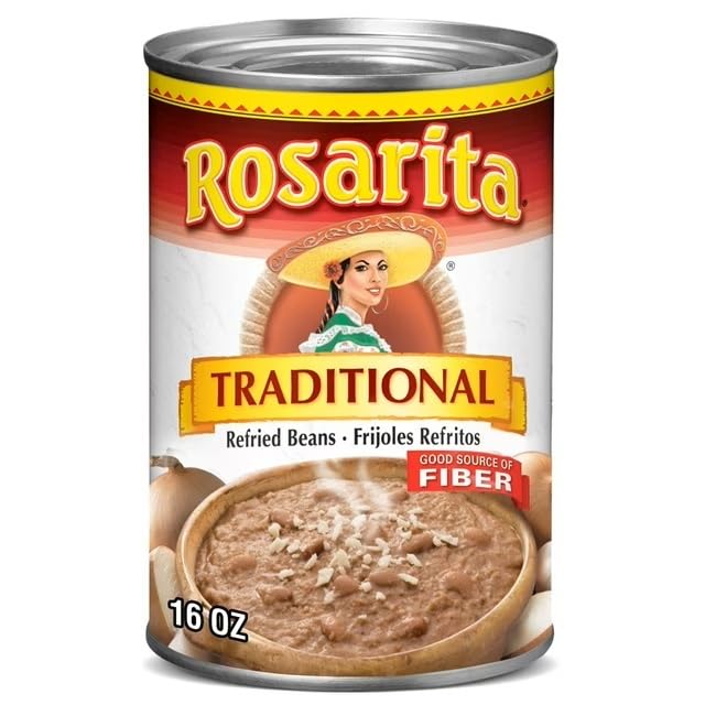Traditional Refried Beans, 16 oz. (Pack of 6)