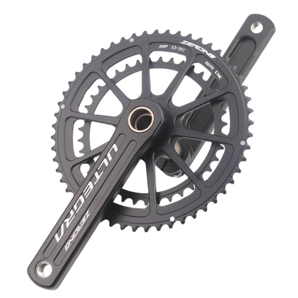 ZXGSXIOU Double Chainring GXP Cranksets 50 34T 52 36T 53 39T Aluminium Crank Arm Set 170mm 172.5mm 175mm Hollow Integrated Crankset For Road Bike Folding