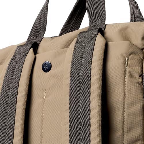 Image of Bellroy Tokyo Totepack, Convertible Backpack Tote Bag - Khaki | Water-resistant woven convertible backpack and tote bag for work and everyday carry