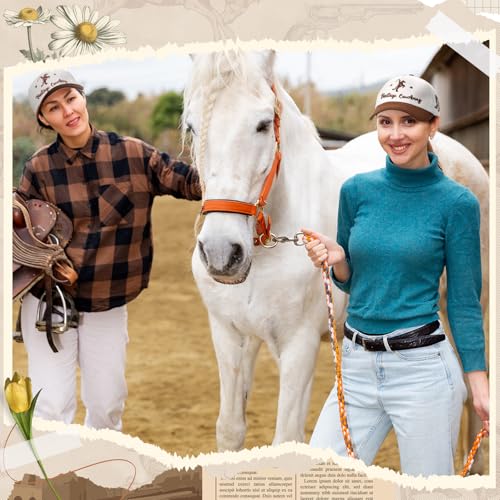 Image of JaGely Two Tone Western Cowboy /Cowgirl Trucker Hat for Women Men Gift Vintage Embroidered Country Baseball Cap