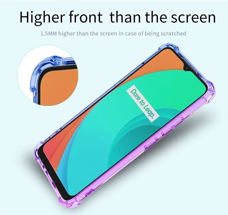 HONLEN Custodia Per Realme C11 (2021): Cover In TPU Sfumata Trasparente Con Angoli Rinforzati Antiurto