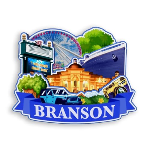Imán de nevera de madera decorativo de Branson Missouri