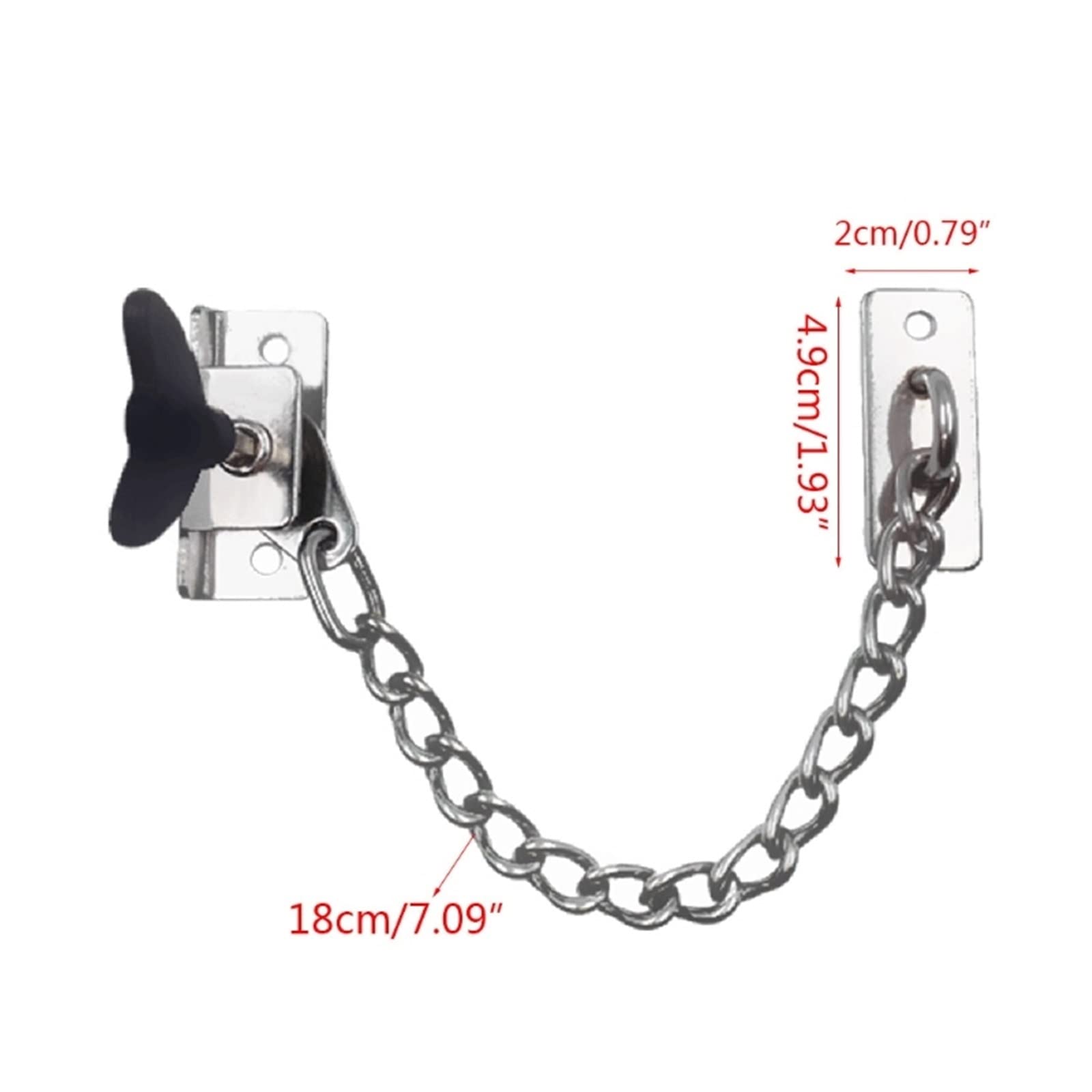Cerrojo De Cadena Puerta Acero Inoxidable | Cadena de seguridad for puertas multicolor: for apartamentos, hoteles, oficinas(Silver)