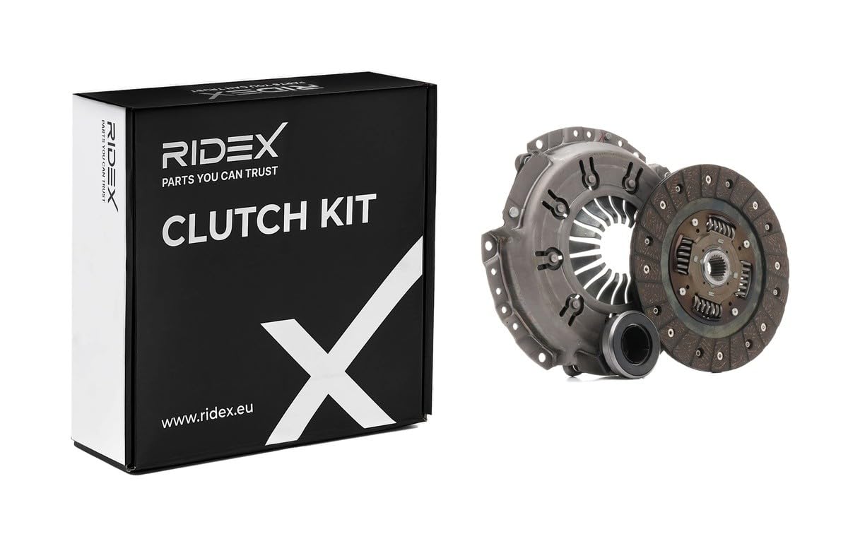 RIDEX 479C0282 Kit de embrague con cojinete de desembrague con plato de embrague Compatible con FORD Sierra Mk1 Hatchback GBC