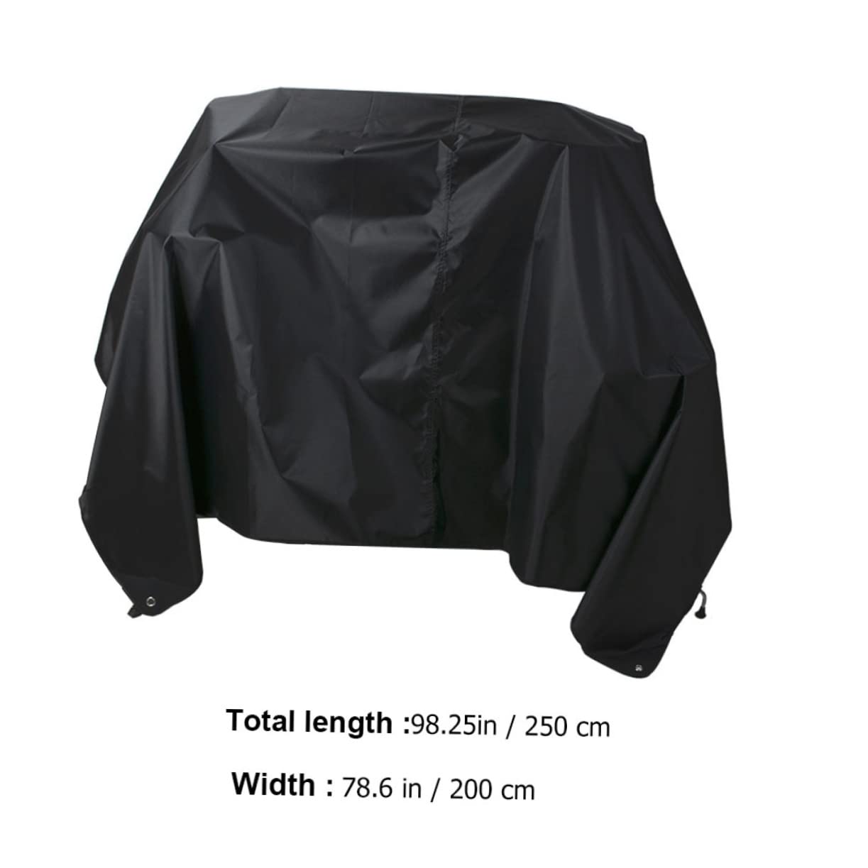 GOOHOCHY Drum Set Dust Cover Black Silver Double-sided Protective Cover for Drum Set Easy to Store