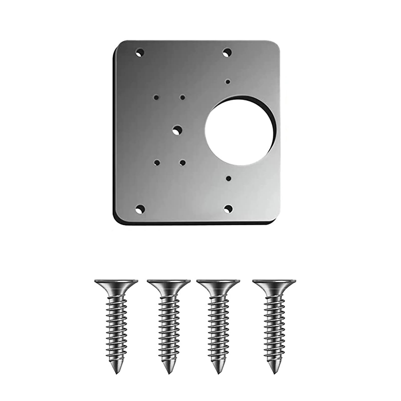 Nahamo1PC Cabinet Door Hinges Hinge Repair Plate for Cabinet Furniture Drawer Window Stainless Steel Plate Repair Accessor Easy Installation Mount Cabinet Hinge With 4 Screws