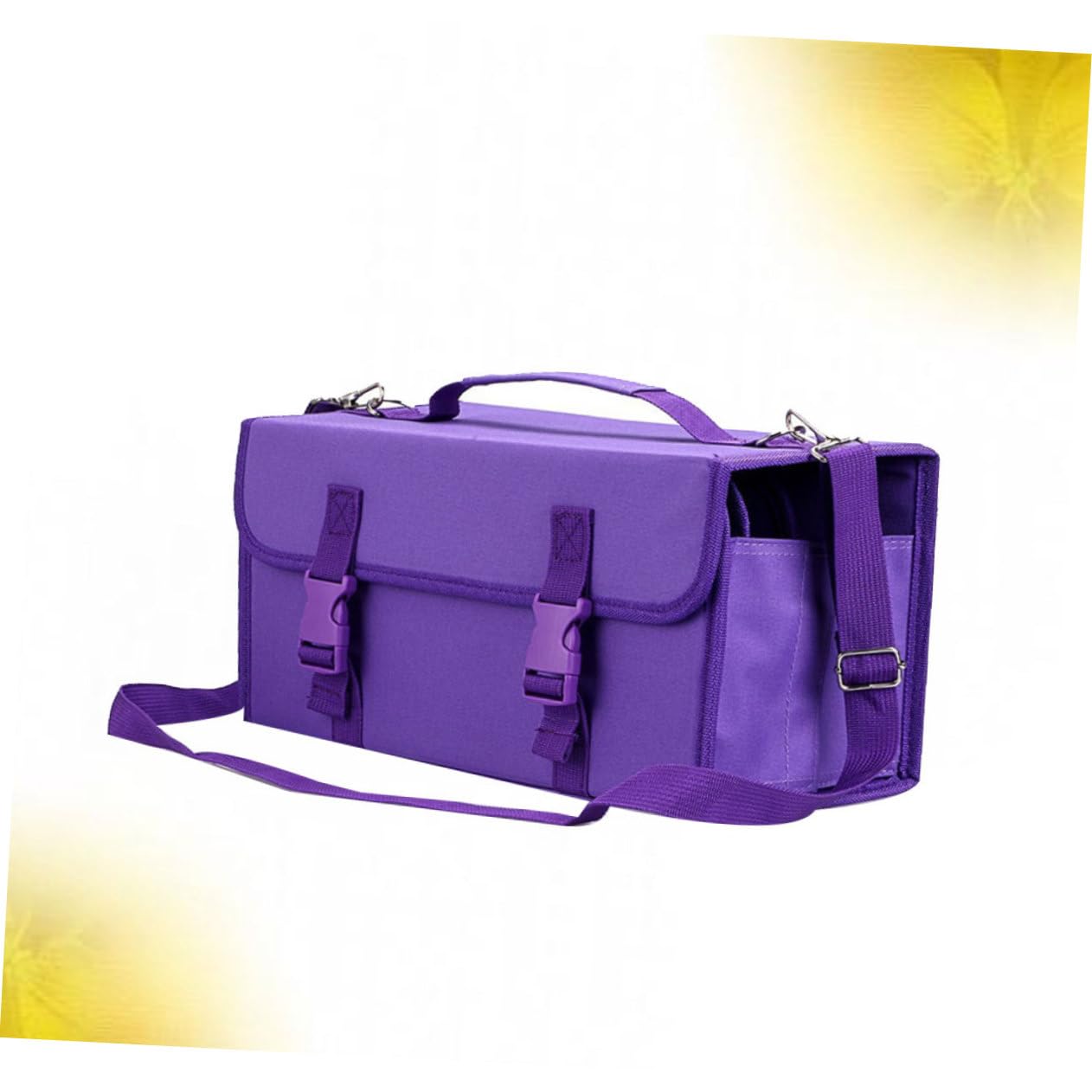 Borsa Porta Pennarelli Scomparti con Cerniera e Tracolla Custodia Resistente per Penne e Accessori Adatta Tavolo o Armadietto