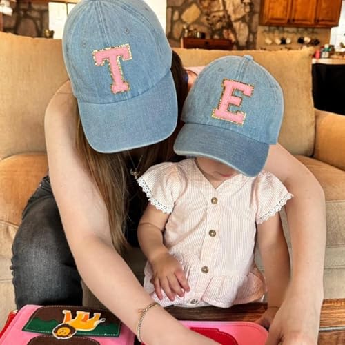 Personalized Baseball Cap With Chenille Name Patch Custom Toddler Initial Hat for Kid Adult Birthday Christmas Sports Teams2
