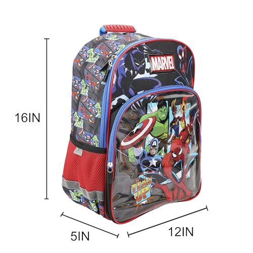 Bioworld Marvel Avengers 5-Piece 16" Backpack & Stationery Value Set4