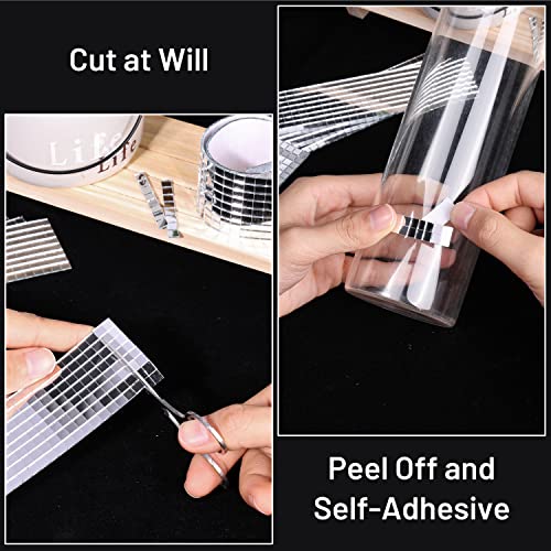 Pp Opount 18880 Pcs Disco Ball Tiles, 5 X 5 Mm Self-Adhesive Mirror Mosaic Tiles, Disco Mirror Tiles For Crafts, Diy Disco Balls, Art Collage, Vases, Cups, Photo Frames, Indoor Outdoor Decoration #TOP3