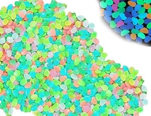 KAPSING 300 Stück Leuchtende Kieselsteine