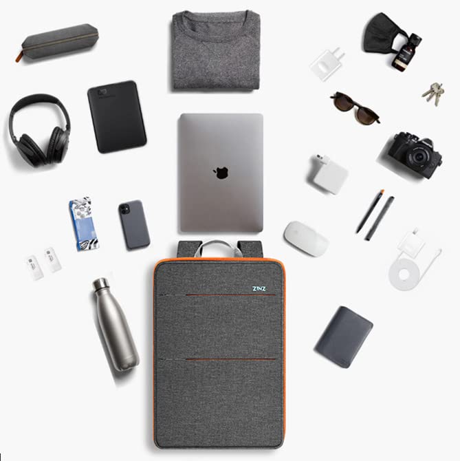 Image of ZINZ Slim & Expandable Laptop Backpack 15 15.6 16 Inch Sleeve with USB Port