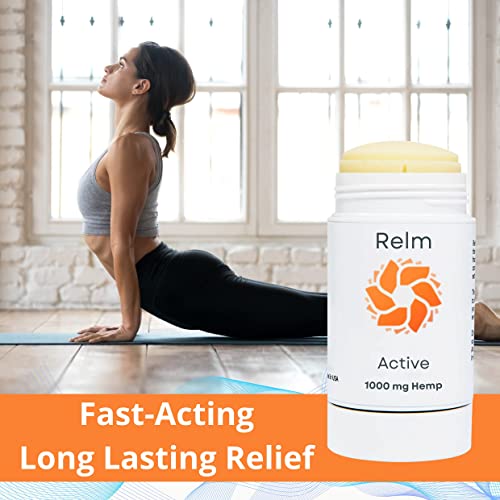 Hemp Cream for Muscles, Joints, Nerves and Skin - Fast-Acting Relief - Relm Active Hemp Stick, 1000mg 3oz - Image 7