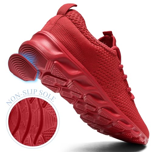 Image of Running Shoes for Men Womens Walking Slip On Tennis Sneakers | Comfortable Lightweight丨Breathable Mesh丨Gym丨Non Slip Sole丨Unisex Shoes丨 Athletic Workout Casual Fashion Sports